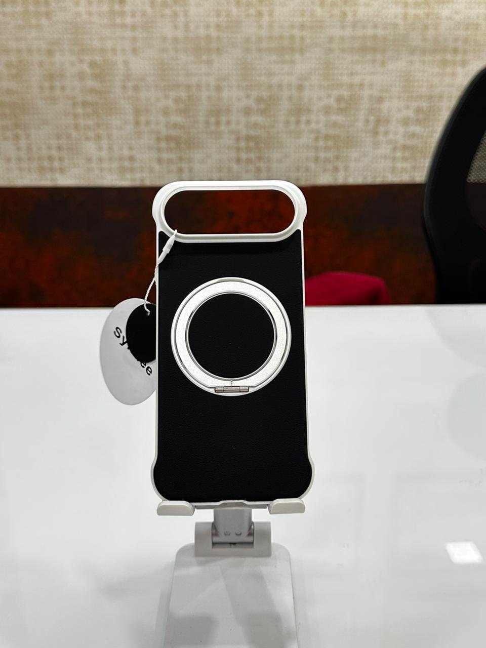 iPhone 17 Air -Premium Ring Holder Leather Back Cover